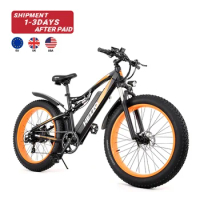 EU UK US warehouse 48V 1000W Ebike 17.5ah battery long range emtb 26*4 Fat tire Electric Mountain Bike Racing Bicycle custom