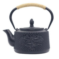 煮茶壺生鐵壺無塗層茶具(規格:葵花鐵壺) 