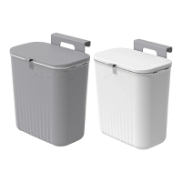 KOBA 懸掛式垃圾桶-9L(廚房垃圾桶/壁掛垃圾桶/超大容量垃圾桶/廚餘桶/廚房垃圾桶/浴室垃圾桶/無痕壁掛)