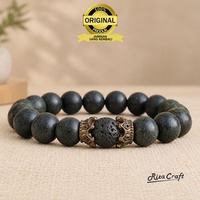 Gelang Aesthetic Batu Alam Akik Kristal Black Jade Giok Hitam Aceh Asli 100% Dan Original Untuk Wani