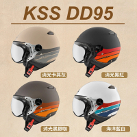 預購 ASTONE 官方直營-KSS 全系列 3/4半罩式 內墨鏡 W造型風鏡(復古飛行安全帽)
