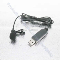Pro USB Clip-On Tie Lavalier Lapel Microphone Mic for Tablets Networking Laptop Desktop Accessories with bag
