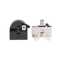 2pcs qp2-4.7 ptc starter relay 1 pin crigerator starter relay dan 6750c--0005p cuping overload prote
