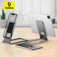 Baseus Foldable Metal Desktop Holder For iPhone 14 Pro Max iPad Pro 2021 2020 Tablet Desktop Stand Notebook Stand Laptop Support