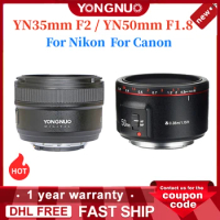 YONGNUO YN35mm F2 YN50mm F1.8 Wide-Angle Large Aperture Auto Focus Lens for Nikon F2Z Canon EF Mount EOS 600D 60D 5DII 5D 500D