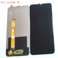 6.5" For Realme 6i screen digitizer touch glass full set real me 6i lcd frame realme 5i
