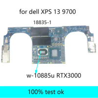 18835-1 For Dell XPS 13 9700 Laptop motherboard with I7 10875H I9 10885H W-10885M CPU RTX2060 3000 GPU 100% Fully Tested