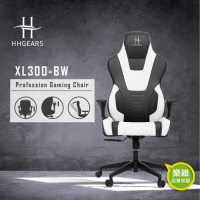 【HHGears】XL-300 競技300專業電競椅 電腦椅  人體工學 可躺式  炫酷黑白