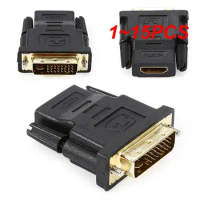 1~15PCS HDMI-compatible Female to DVI 24+1Pin Male Converter Adapter Cable Connecto Plug and Play Monitor TV Gold Plated