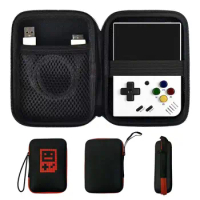For Miyoo Mini Plus Bag 3.5Inch Retro Handheld Video Game Console Case Waterproof Travel Game Black Protective Bag