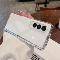 Acrylic Transparent Phone Case For Samsung Galaxy Z Fold 5 4 3 Fold5 ZFold5 ZFold3 Fold3 Shockproof Protective Hard Back Cover