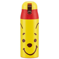 小熊維尼 360ml 直飲式 水壺 不銹鋼 黃色 超輕 保溫瓶 水瓶 迪士尼 維尼 日貨 正版 授權 J00030207