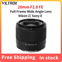 VILTROX 20mm F2.8 Full Frame Ultra Wide Angle Auto Focus VLOG Lens For Sony ZV-E1 A7RV ZV-E10 A7C FX30 Nikon Z Camera Z30 Z6