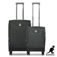 KANGOL - 英國袋鼠世界巡迴20+24吋布面行李箱-共3色