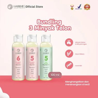 Habbie Paket Bundling 3 Minyak Telon Bayi 100ml 3 Anggrek Bulan 100ml