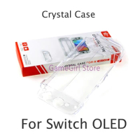 15pcs High Quality Clear Transparent Crystal Case For NS Nintendo Switch Oled Housing Shell Protective Cover