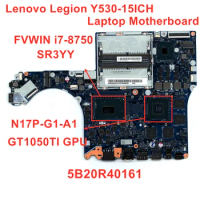 For Lenovo Legion Y530-15ICH Laptop Motherboard MBL81FVWINi7-8750 GT1050TI 4G SYSTEM Board PN 5B20R40161