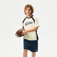 【NAUTICA KIDS】米/藍SORONA涼感T恤 6-18歲 N4862914(Nautica kids 涼感T恤)