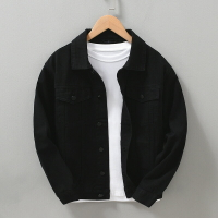 【巴黎精品】牛仔外套休閒夾克-日系潮流工裝設計感男外套3色a1bv29