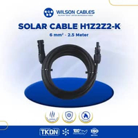 WILSON CABLES - SOLAR CONNECTOR 1x6 mm² (2.5 Meter) - Kabel Solar Black