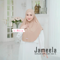 Kiaka - Jameela Instan L Hijab Melayu Soft Inner Plus Tali Antem Kerudung Bergo Instan Muslim Khimar