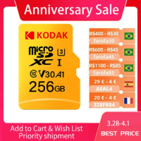 Original Kodak 512GB Micro SD Card Class 10 16G 32G 64GB U3 4K High Speed Cartao De Memoria Flash Memory TF128gb Mecard C10 1TB