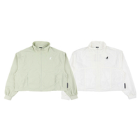 KANGOL 外套 白 淺綠 短版 抗UV 防曬外套 女 6422142000 6422142071