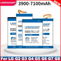 7100mAh Battery For LG G2 G3 G4 G5 G6 G7 Battery G7+ G7ThinQ LM G710 LMG820QM7 G600L G600S H868 VS999 V32 VS986 D858 D855 D620