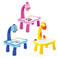 Children LED Projector Art Drawing Table Toys Educational Learning Paint Tools