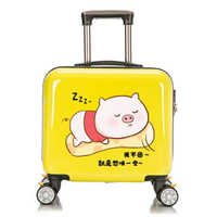 【樂天精選】兒童拉桿箱可坐可騎卡通行李箱女童公主旅行箱密碼箱男孩定制logo