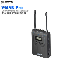 【EC數位】BOYA BY-WM8R Pro 數位無線麥克風接收器 雙通道 腰掛式 LCD顯示屏 領夾式 UHF
