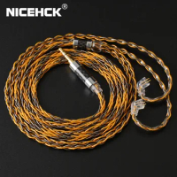 NICEHCK C8-1 8 Core Silver Plated and Copper Mixed Earphone Cable 3.5mm 2.5mm 4.4mm To MMCX/NX7 Pro/QDC/ 0.78mm 2Pin