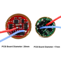 20mm 17mm AMC7135 x 6 AMC 7135*6 Stepless Dimming LED Driver Circuit Board for T6 L2 U2 XPL SST20 SST40 Flashlight mode memory