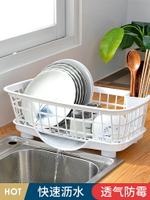裝碗筷收納盒放碗箱瀝水廚房用品家用大全帶蓋置物碗碟收納架碗柜