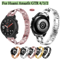 22mm Stainless Steel Bracelet For Huami Amazfit stratos 2 Watchband Strap For Huami Amazfit GTR 47mm Wristband