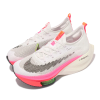 【NIKE 耐吉】慢跑鞋 Zoom Alphafly Next% 女鞋 氣墊 避震 路跑 馬拉松 東奧配色 白 粉(DJ5456-100)