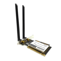 AR9220 Desktop WiFi Card 2.4G+5Ghz 300Mbps Built in WiFi Adapter PCI Slot Wireless Networking Card