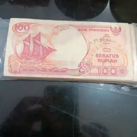 Uang Kuno Kertas 100 perak gambar Perahu layar th 1992