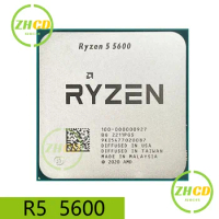 AMD For R5 5600 Ryzen 5 5600 3.5GHz 6-core 12-thread CPU processor 7 nm L3=32M 100-000000927 slot AM4