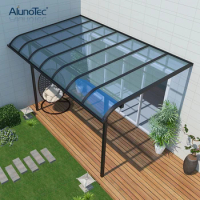 Waterproof Aluminum Frame Awning With Polycarbonate Solid Canopy Roofing Sheet for Garden