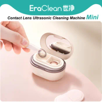 Eraclean Mini Contact Lens Ultrasonic Cleaning Machine 110KHz Remove Tear Protein with Magnetic Charging Storage Box