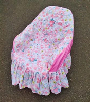 Cover Sarung Kursi Plastik Santai Sandaran Tangan Premium Untuk Berbagai Jenis Bunga Pink