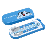 日本製 哆啦A夢 Doraemon 餐具3件組 筷子 湯匙 叉子 現貨 日本直運
