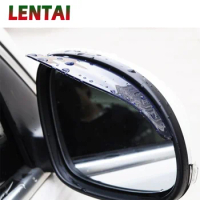 LENTAI 1PC Car rearview mirror rain brow cover For Saab 9-3 Mazda 3 CX-5 CX7 Renault Megane 3 Captur Logan Scenic 2 Dacia Duster