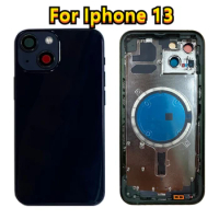 Back Housing Change for iPhone 13, Middle Chassis Frame, For Apple 13G Back Cover, Battery Rear Door Parts