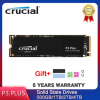 New Crucial P3 Plus 500GB 1TB 2TB 4TB PCIe 4.0 3D NAND NVMe M.2 SSD Solid State Drive For Laptop Desktop Internal 500G 1T 2T 4T