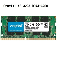 【最高折200+跨店點數22%回饋】Micron 美光 Crucial NB 32GB DDR4-3200 筆記型記憶體