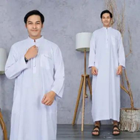 ZS - Jubah Pria Gamis Pria Jubah Katun ADEM Jubah Gamis Pria Putih XL