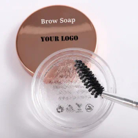 Brow Styling Soap No Need Dip Water Custom Private Label Tint Clear Styling Cream Wax Eyebrow Freeze Eyebrow Gel Wholesale 35pcs