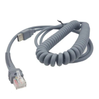 Convenient USB Cable for Motorola Symbol LS2208 LS2208AP LS1203 LS4208 LS4278 Barcode Scanner, 9ft Coiled Design Drop Shipping
